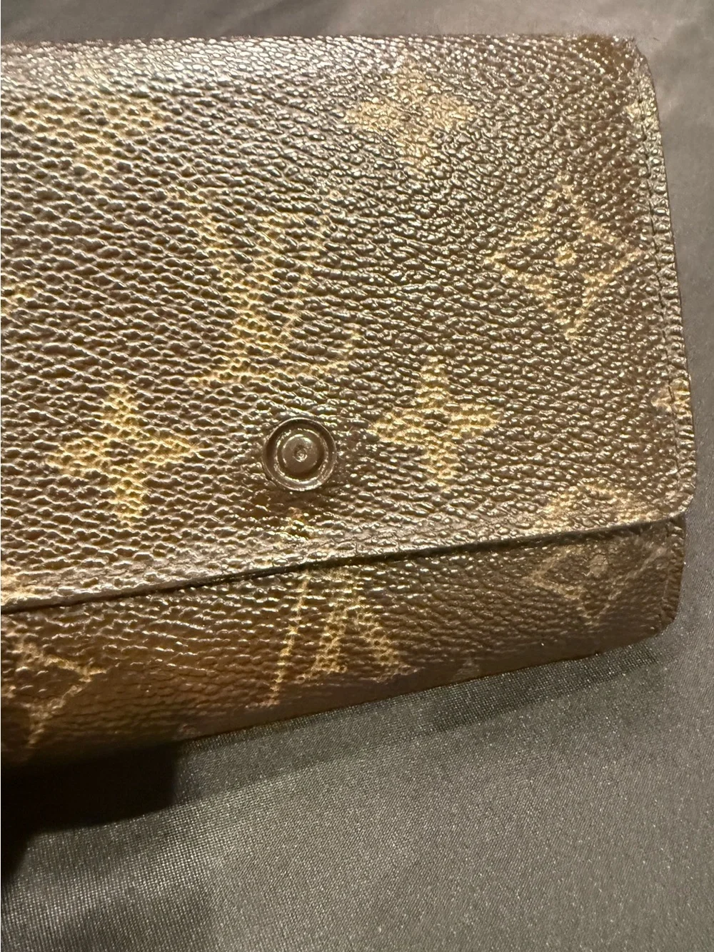 Authentic Louis Vuitton Monogram Compact Bifold Wallet Snap Closure + COA